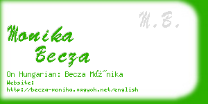 monika becza business card